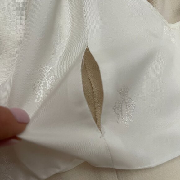 Emilio Pucci Crop Alabaster Silk Wool blend 2 Piec suit - Picture 17 of 17